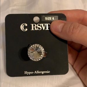 Gorgeous clear gemstone ring NWT